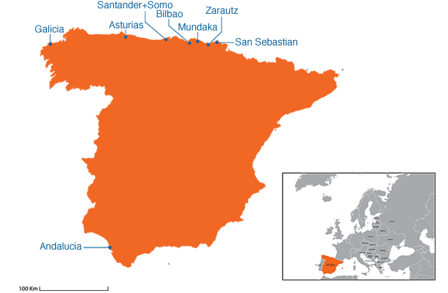 Spain - Country map image