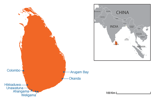 Sri Lanka  - Country map image